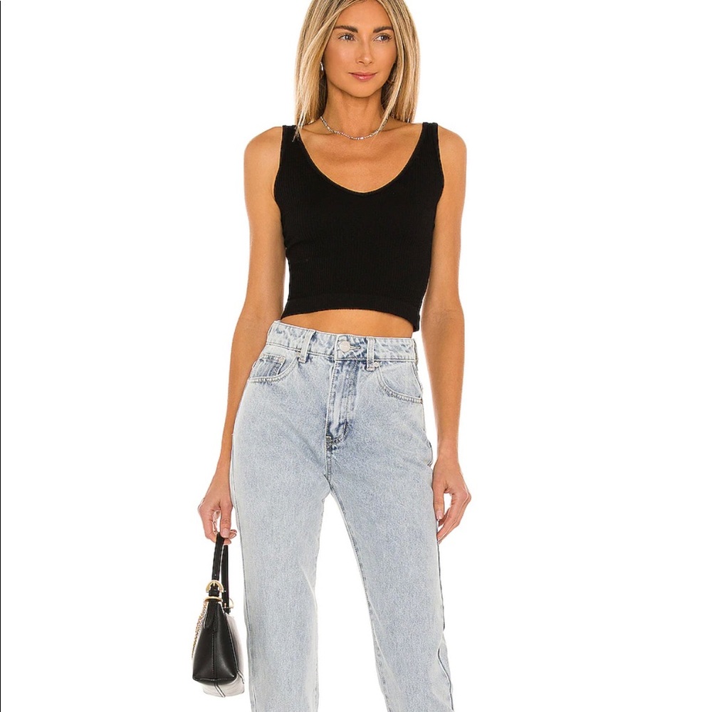 Free People Cropped Ribbed Brambi Tank-